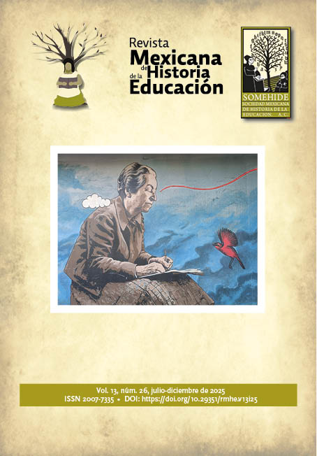 Imagen de portada. Detalle del mural “Oyéndote con el corazón” de Fab Ciraolo. La obra se encuentra en la fachada del Centro Cultural GAM de Santiago de Chile y constituye un homenaje del autor a la poeta chilena Gabriela Mistral y su relación con la escritora estadounidense Doris Dana. Fotografía de René Medina Esquivel.